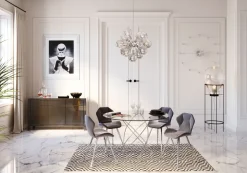 KARE Design Pöydät*Molekular Pöytä, Hopea Ø120cm