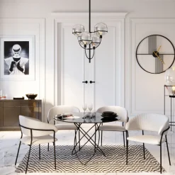 KARE Design Pöydät*Molekular Pöytä, Musta Ø120cm