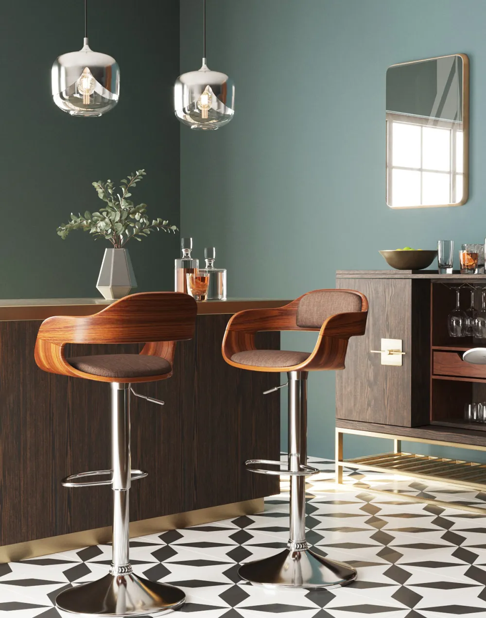 KARE Design Baarituolit*Monaco Schoko Baarituoli