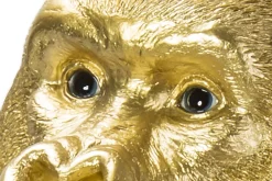 KARE Design Koriste-Esineet*Monkey Gorilla Medium Koriste-esine, Figuuri, Kulta 39cm