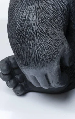 KARE Design Jalalliset Koriste-Esineet*Monkey Gorilla Side XL Gorilla Koriste-esine, Figuuri, Musta 76cm