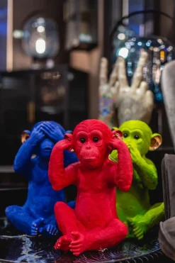 KARE Design Säästölippaat*Monkey Mizaru Apina Säästölipas, Sininen