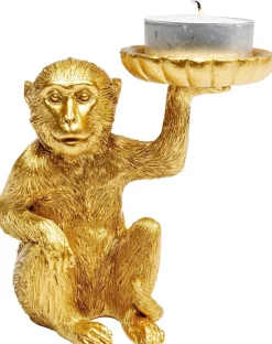 KARE Design Koriste-Esineet|Lyhdyt*Monkey Tealight Holder Apina Tuikku Kynttilänjalka 11cm