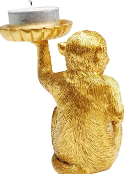 KARE Design Koriste-Esineet|Lyhdyt*Monkey Tealight Holder Apina Tuikku Kynttilänjalka 11cm