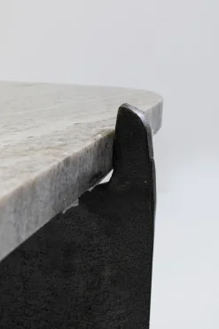 KARE Design Sohvapöydät*Montagna Sohvapöytä Marmoria Ja Metallia 142x70cm