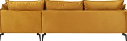 KARE Design Olohuone|Kulmasohvat*Monza Kulmasohva - Samettia, Curry, Oikea 296cm