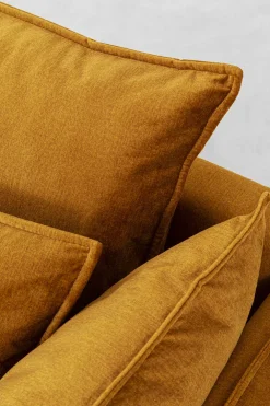 KARE Design Olohuone|Kulmasohvat*Monza Kulmasohva - Samettia, Curry, Oikea 296cm