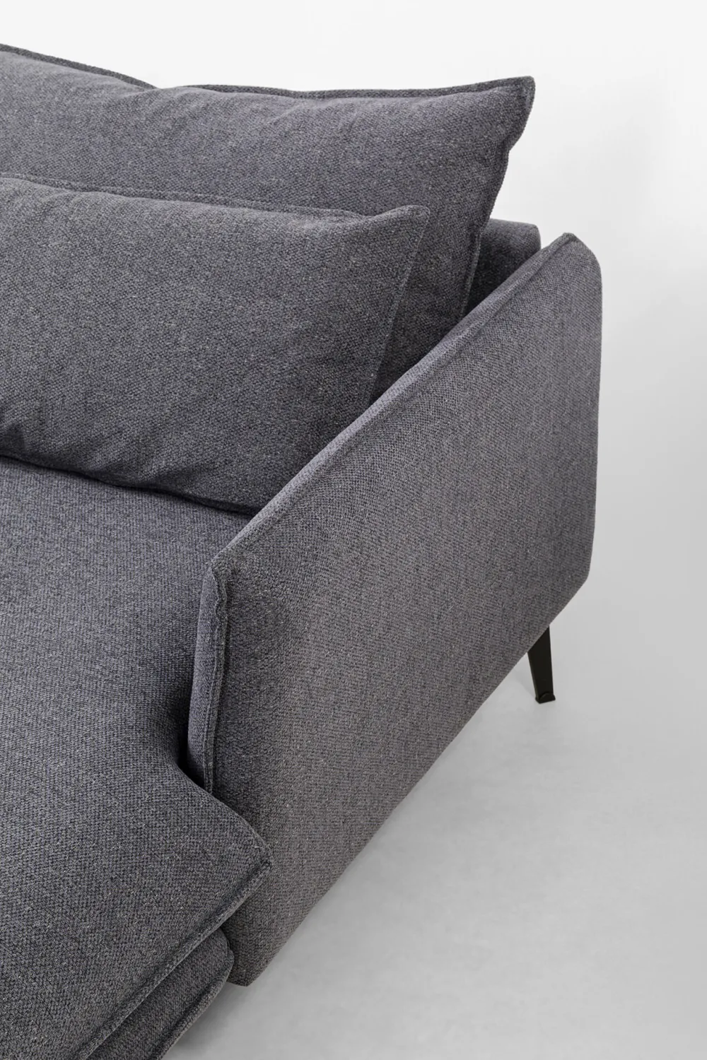 KARE Design Olohuone|Kulmasohvat*Monza Kulmasohva, Harmaa, Oikea 296cm