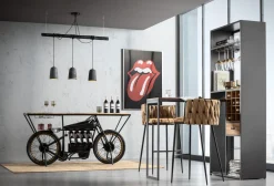 KARE Design Konsolipöydät Ja Sivupöydät|Baarit*Motorbike Black Konsolipöytä, Baaripöytä