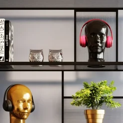 KARE Design Koriste-Esineet*Mount Kuuloketeline, Musta