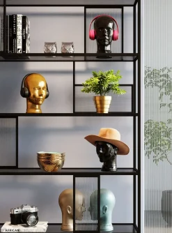 KARE Design Koriste-Esineet*Mount Kuuloketeline, Musta