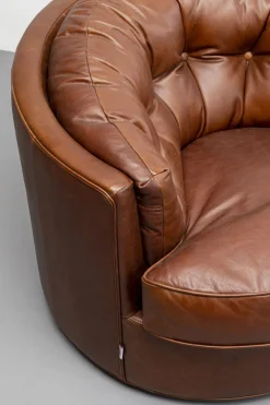 KARE Design Nojatuolit*Music Hall Kääntyvä Nojatuoli, Nahkaa Ruskea