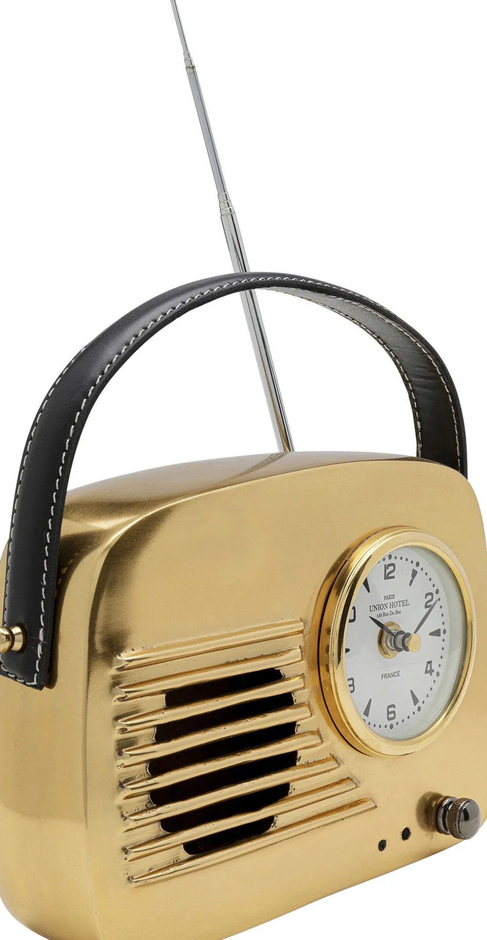 KARE Design Kellot*Nostalgie Handle Pöytäkello Kulta 20x22cm