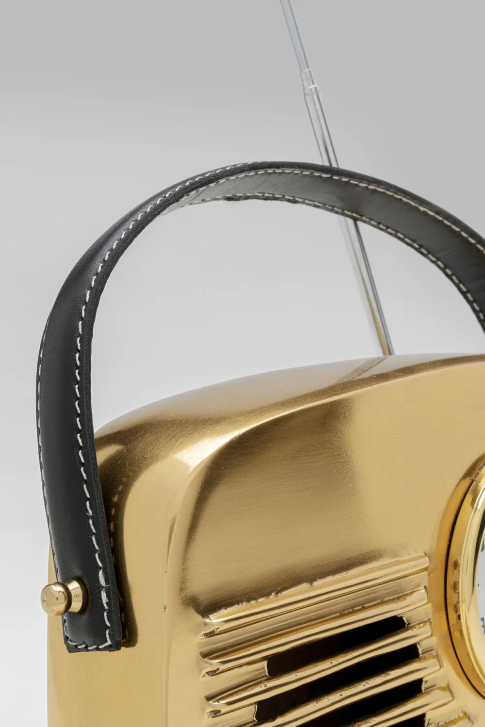 KARE Design Kellot*Nostalgie Handle Pöytäkello Kulta 20x22cm