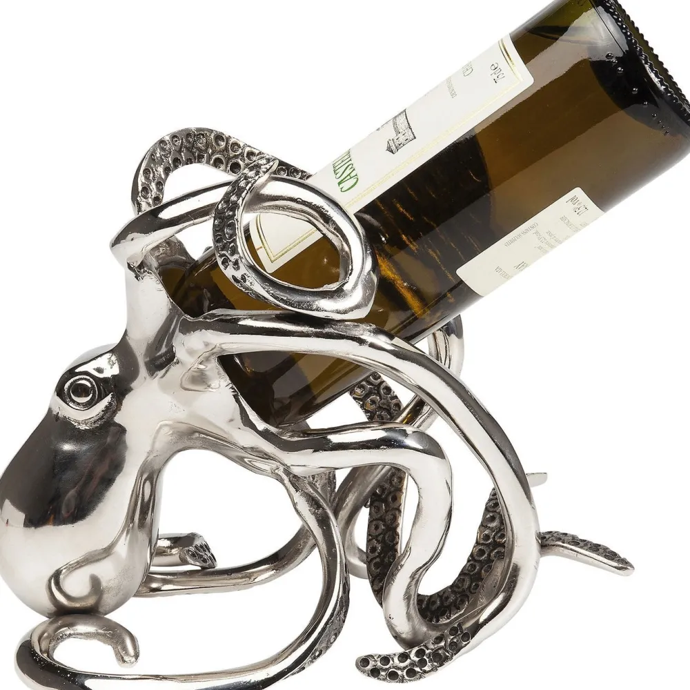 KARE Design Viinipullotelineet*Octopus Mustekala Viinipulloteline