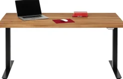 KARE Design Työpöydät*Office Jackie Oak Black Toimistopöytä, Työpöytä 160x80cm