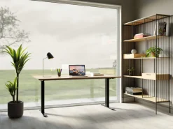 KARE Design Työpöydät*Office Jackie Oak Black Toimistopöytä, Työpöytä 160x80cm