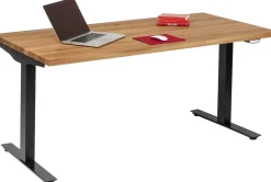 KARE Design Työpöydät*Office Jackie Oak Black Toimistopöytä, Työpöytä 160x80cm