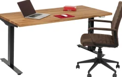 KARE Design Työpöydät*Office Jackie Oak Black Toimistopöytä, Työpöytä 160x80cm