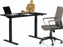 KARE Design Työpöydät*Office Smart Black Black Toimistopöytä, Työpöytä 120x70cm
