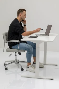 KARE Design Työpöydät*Office Smart White White Toimistopöytä, Työpöytä 140x70cm