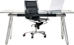 KARE Design Työpöydät*Officia Työpöytä, Toimistopöytä - Temperoitu Lasi, 160x80 Cm