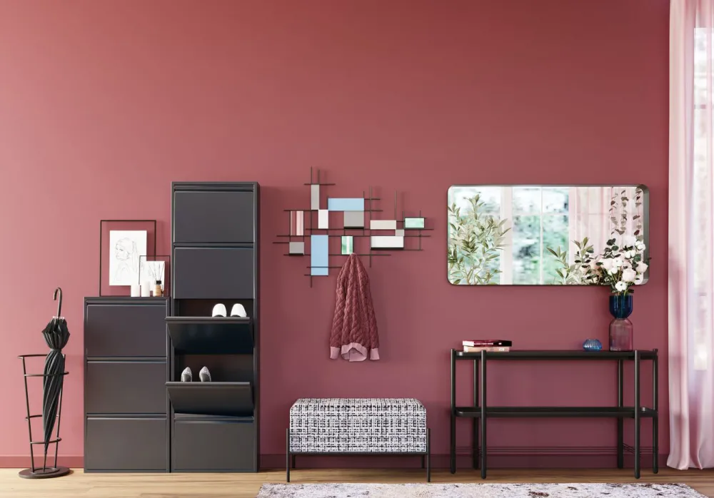 KARE Design Peilit*Ombra Soft Peili, Musta 120x60cm