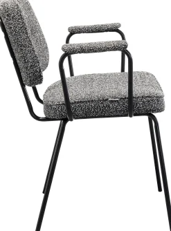 KARE Design Tuolit*Orelie Tuoli Käsinojilla Harmaa