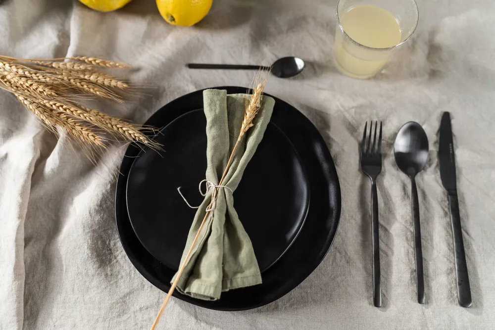 KARE Design Lautaset*Organic Black Lautanen Ø26cm