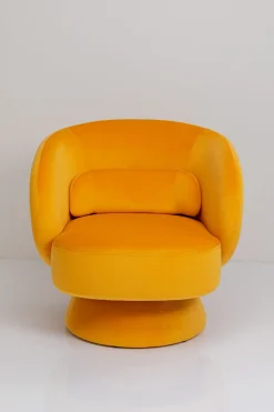 KARE Design Nojatuolit*Orion Yellow Pyörivä Nojatuoli, Keltainen
