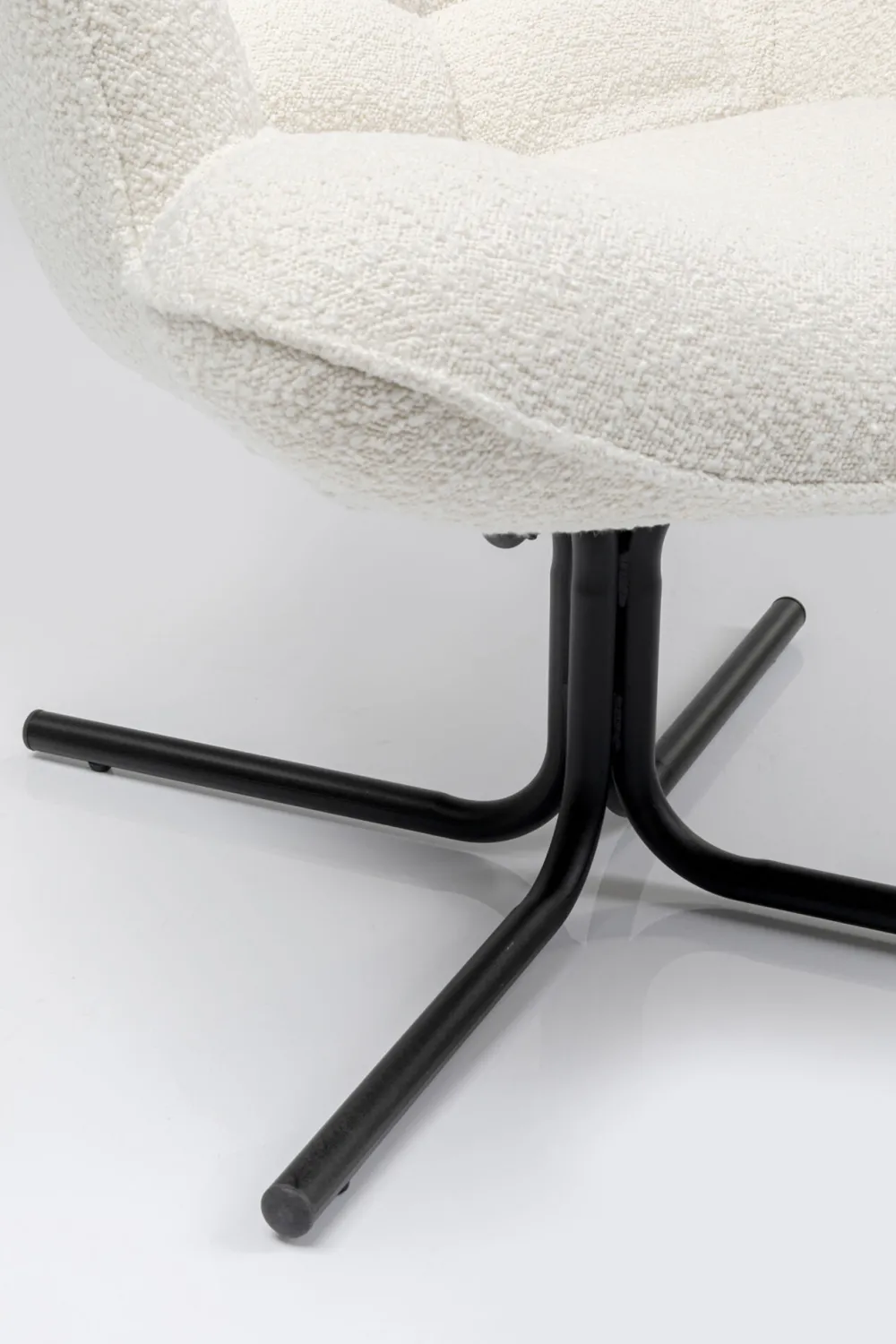 KARE Design Nojatuolit*Oscar Boucle Kääntyvä Nojatuoli, Kermanvärinen