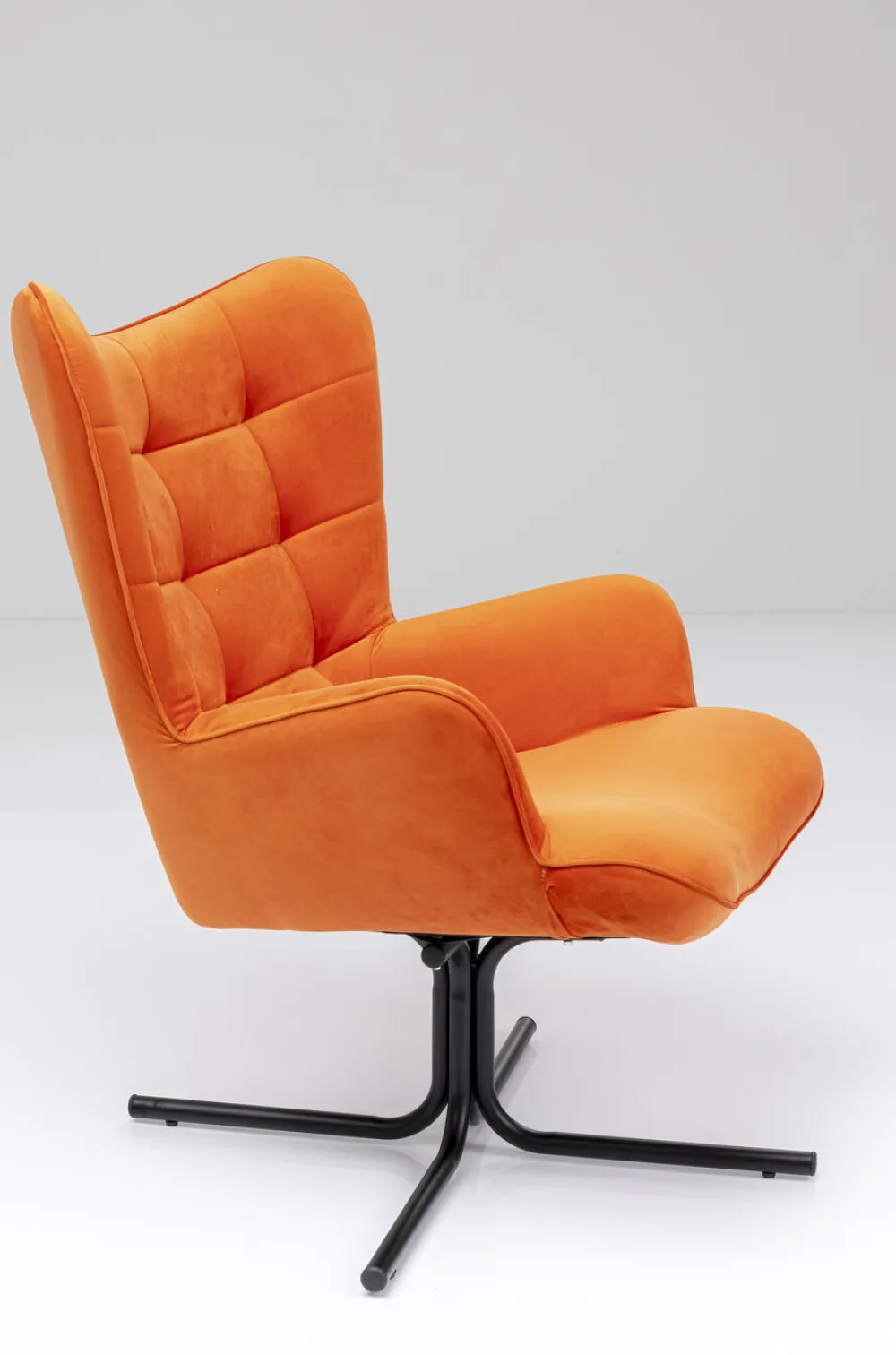 KARE Design Nojatuolit*Oscar Kääntyvä Nojatuoli - Samettia, Oranssi