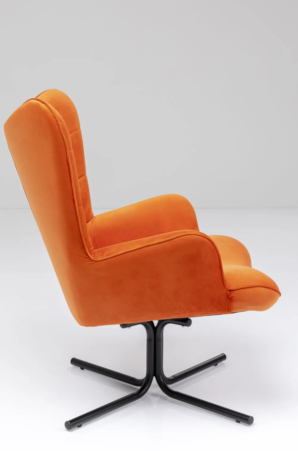 KARE Design Nojatuolit*Oscar Kääntyvä Nojatuoli - Samettia, Oranssi