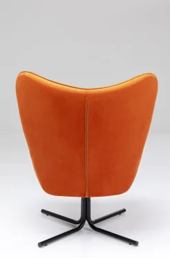KARE Design Nojatuolit*Oscar Kääntyvä Nojatuoli - Samettia, Oranssi