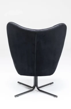 KARE Design Nojatuolit*Oscar Kääntyvä Nojatuoli - Samettia, Musta