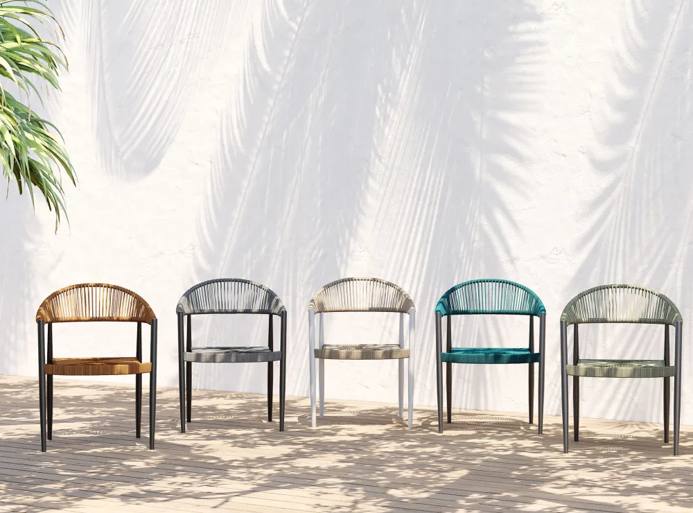 KARE Design Tuolit*Palma Tuoli Käsinojilla, Harmaa