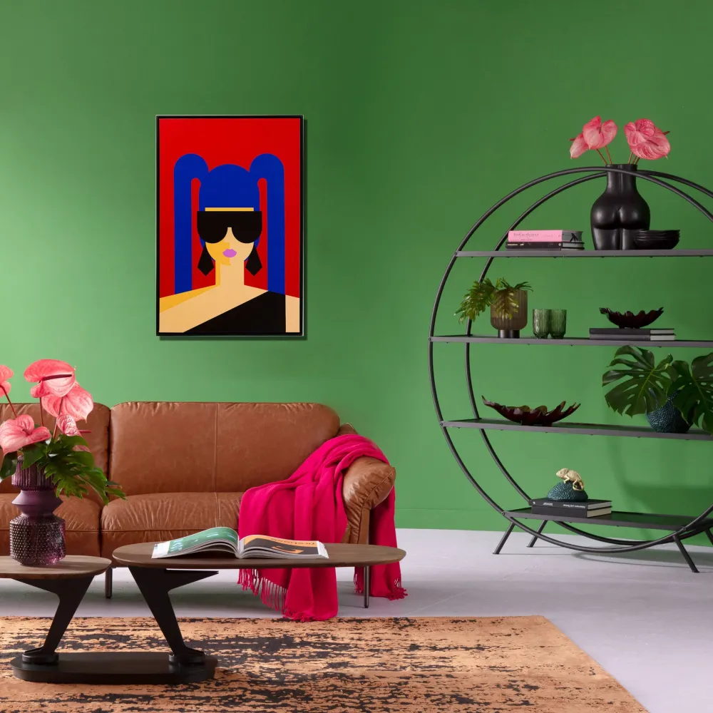 KARE Design Taulut|Olohuone*Party Girl Tyttö Taulu 60x90cm