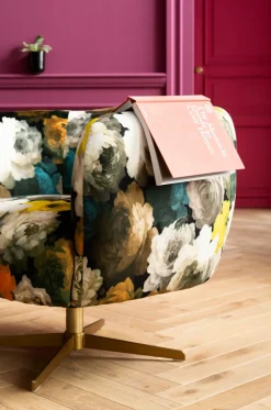 KARE Design Nojatuolit*Peony Flower Kääntyvä Nojatuoli, Keltainen