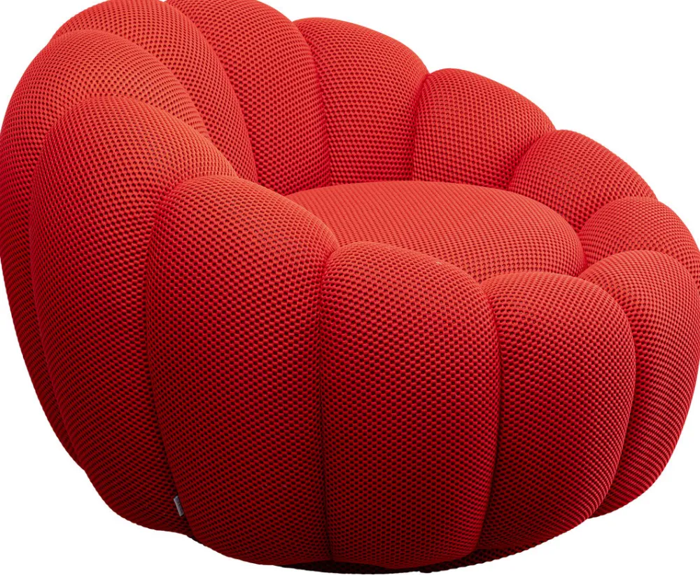 KARE Design Nojatuolit*Peppo Bloom Kääntyvä Nojatuoli Punainen