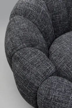 KARE Design Olohuone|Nojatuolit*Peppo Bloom Melange Kääntyvä Nojatuoli Musta