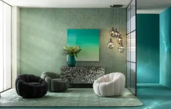 KARE Design Nojatuolit*Peppo Bloom Melange Kääntyvä Nojatuoli Vihreä