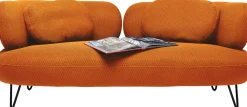 KARE Design Sohvat*Peppo Sohva, 2-istuttava, Oranssi 182cm