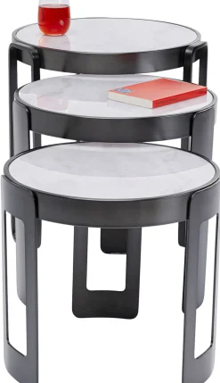 KARE Design Sohvapöydät|Olohuone*Perelli Sohvapöytä, Musta (3/Setti)