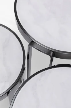 KARE Design Sohvapöydät|Olohuone*Perelli Sohvapöytä, Musta (3/Setti)