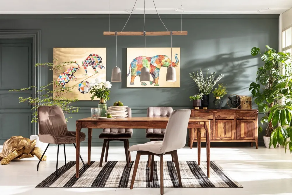 KARE Design Olohuone*Picture Touched Flower Elefant Elefantti Taulu 120x90cm