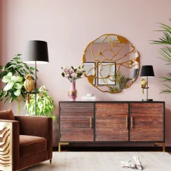 KARE Design Peilit*Pieces Seinäpeili, KultaØ100cm