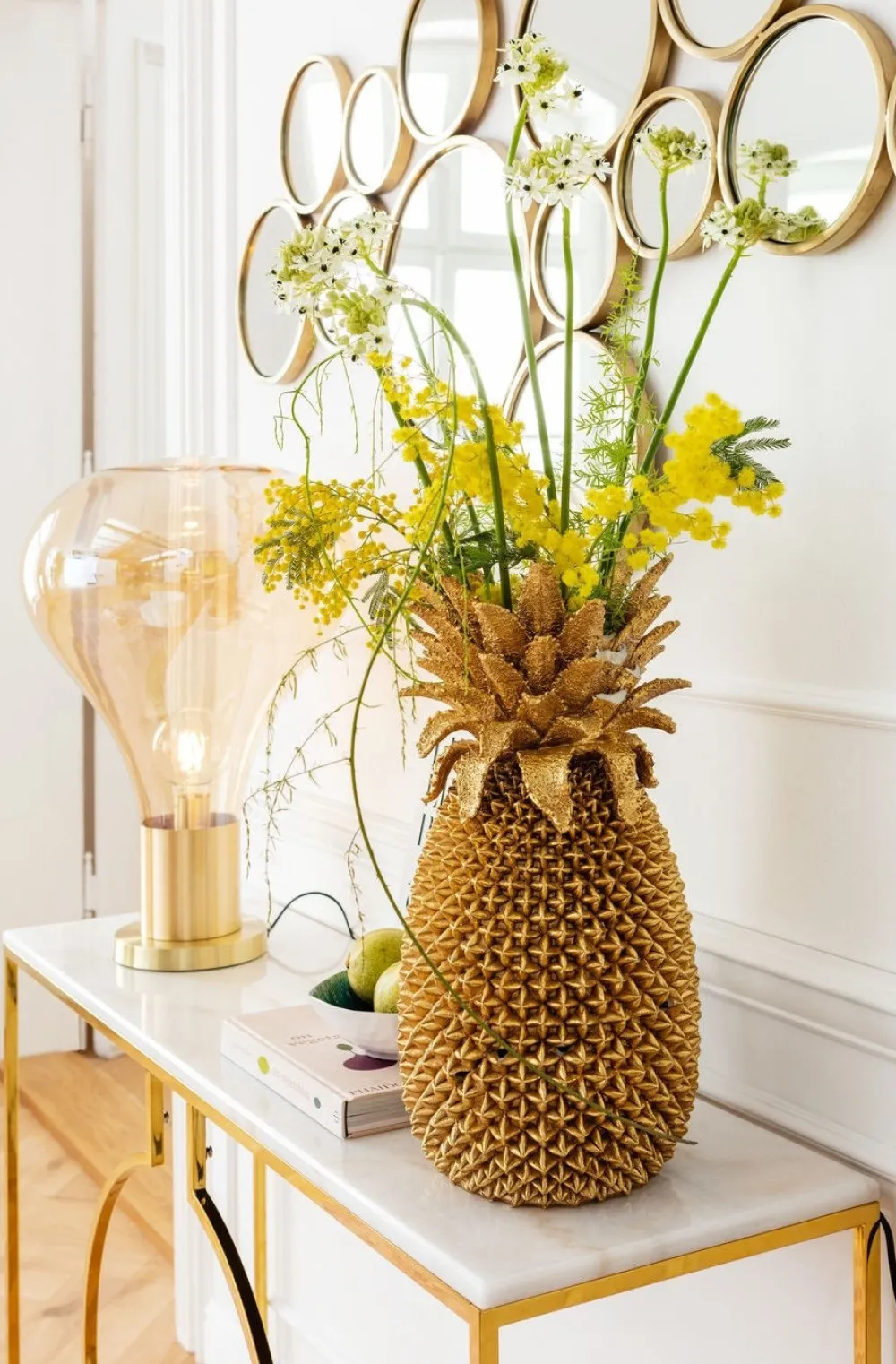 KARE Design Maljakot|Olohuone*Pineapple Ananas Maljakko 50cm