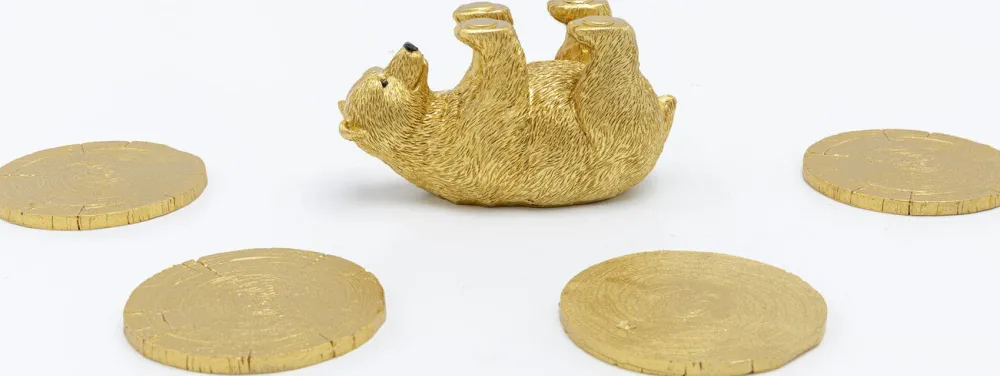 KARE Design Keittiö Ja Astiat*Playing Bear Lasinaluset (4/Setti)