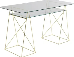 KARE Design Työpöydät|Pöydät*Polar Pöydän Jalat (Pari) Brass Matt 31x49cm