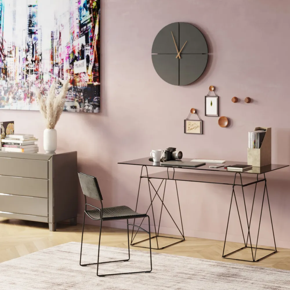 KARE Design Työpöydät*Polar Pöydän Jalat (pari) Musta 31x49cm